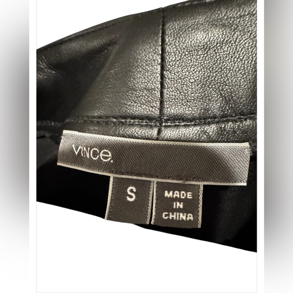 VINCE
Black Crepe Silk Trim Dress - Picture 4 of 5